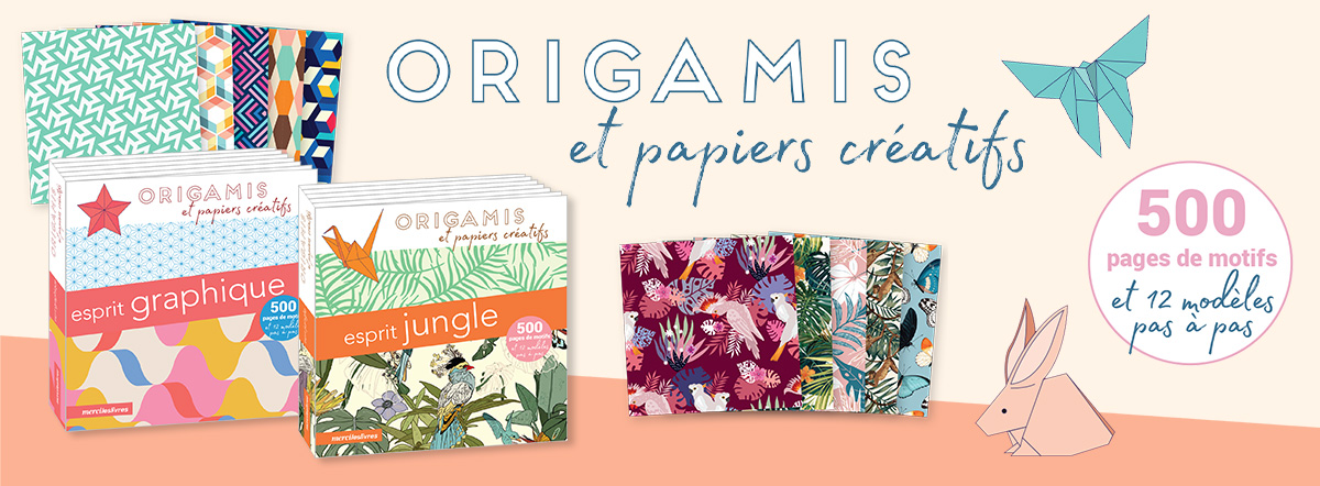 Origamis et papiers créatifs : Esprit jungle / Esprit graphique