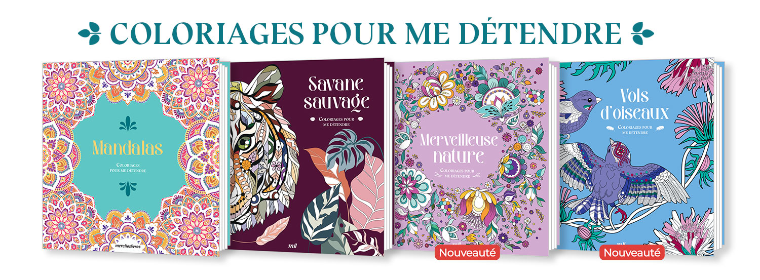 Coloriages pour me détendre : des livres pour s'évader toute l'année !