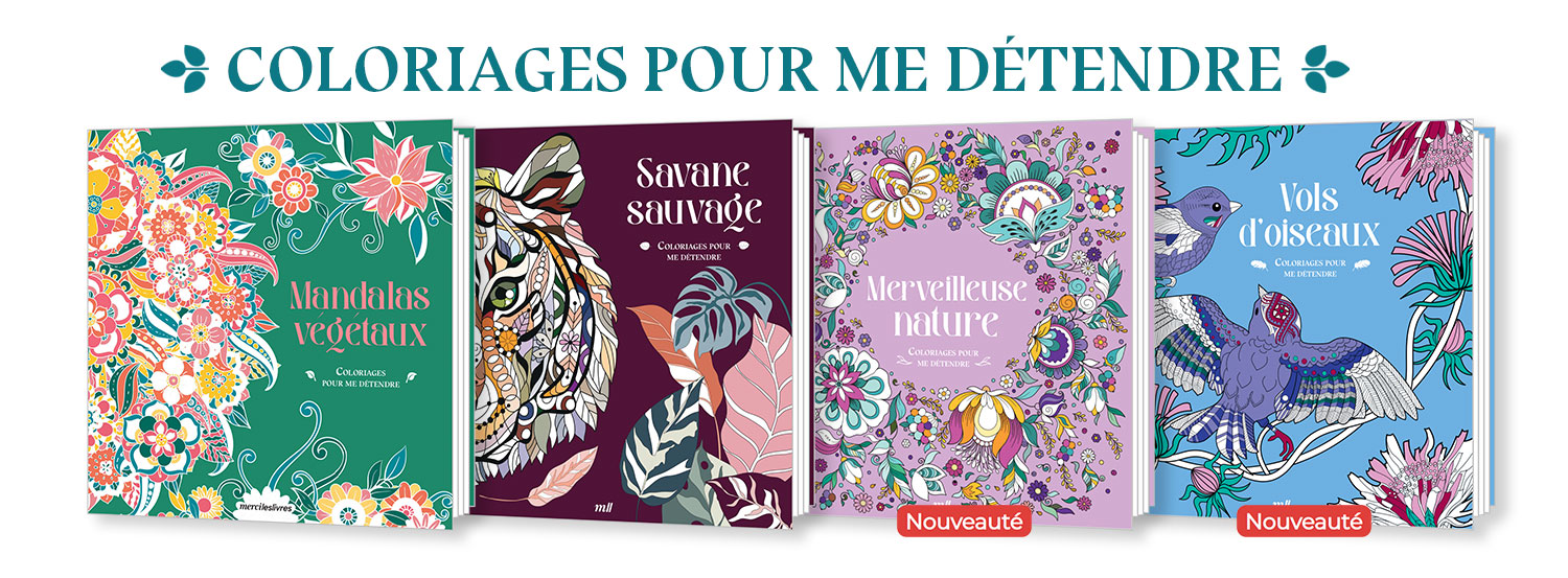 Coloriages pour me détendre : des livres pour s'évader toute l'année !