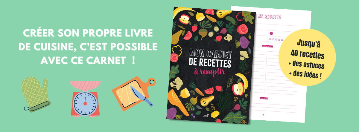 Mon carnet de recettes à remplir
