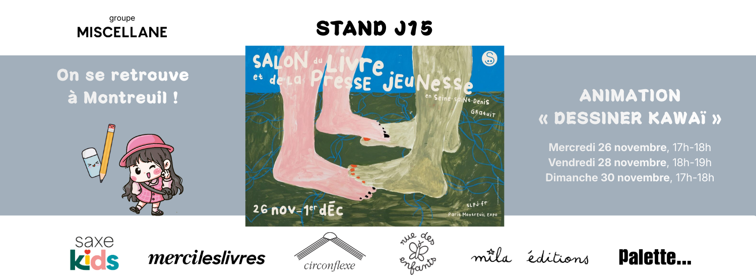 Retrouvez mercileslivres jeunesse au salon du livre jeunesse de Montreuil !