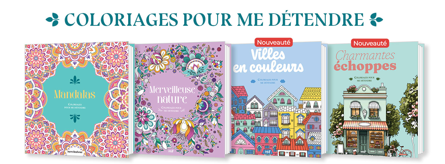 Coloriages pour me détendre : des livres pour s'évader toute l'année !