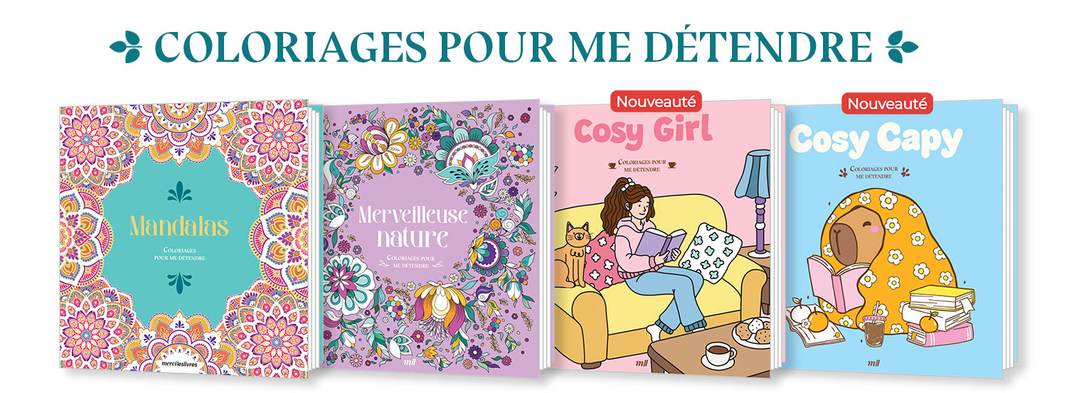 Coloriages pour me détendre : des livres pour s'évader toute l'année !