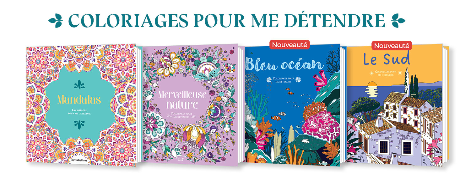 Coloriages pour me détendre : des livres pour s'évader toute l'année !